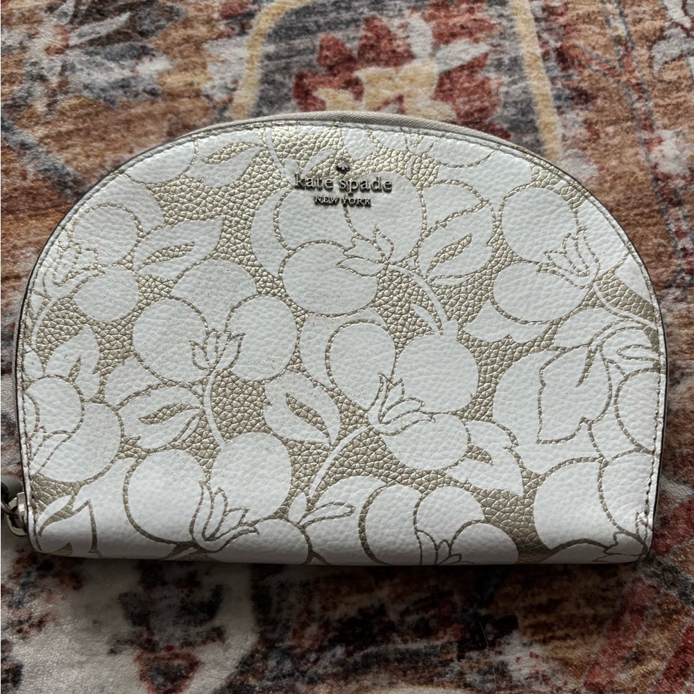 Kate Spade White and Gold Floral Women's Bag